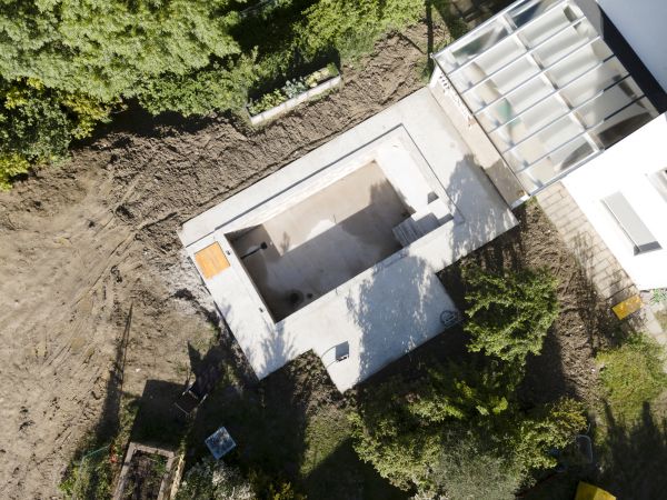 Pool Area Grading in Hayden